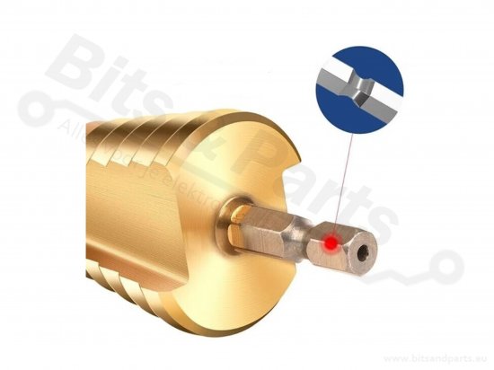 Stappenboor / trapboor HSS met zeskantige schacht 3-12mm